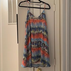 Colorful summer swing dress